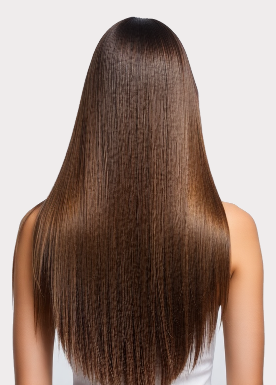 Premium Seamless Extensions Schwarzbraun